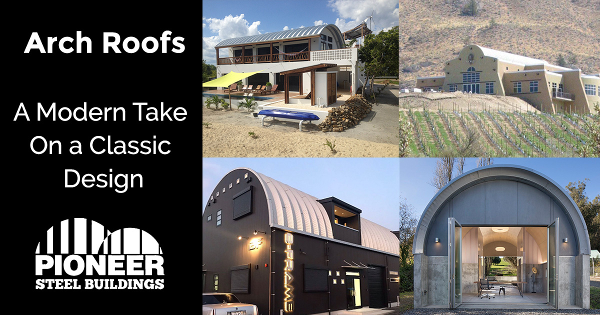 Commercial building using a Pioneer Steel roof system